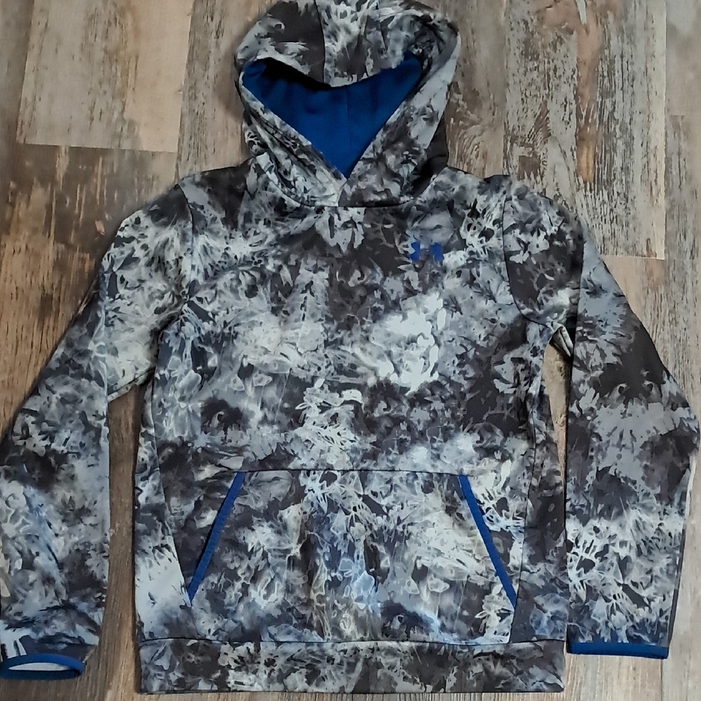 Kids Under Armour Hoodie - Blue and Gray